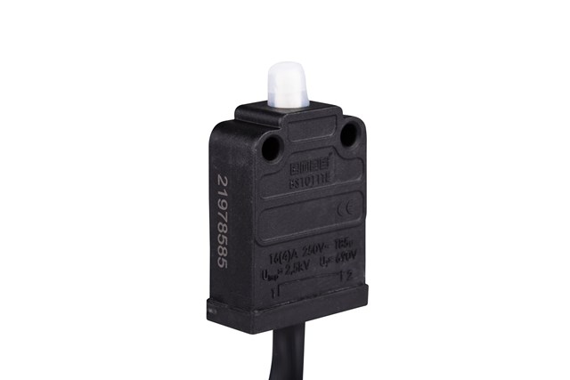 Snap Action 1NC with Etange 1m Cable BS Series Button Switch